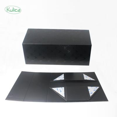 China KULICA Cosmetic Folding Box Cosmetic Shoes Cardboard DE LUXE Logo Packaging Box Custom Tissue Storage Gift for sale