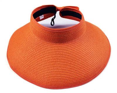 China Hot Fashion Character Straw Hats Women Uv Protection Wide Brim Straw Beach Hats Foldable Roll Up Bow Sun Visor Hat for sale