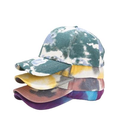 China Custom Unique Design Cotton Print Hat Tie Dye Baseball Cap COMMON for sale