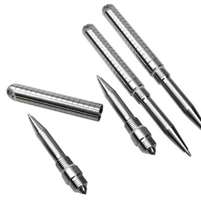 China Aluminum Titanium Alloy TC4 Tactical Pen Window Breaker EDC Tool Defense Steel Pen Ready To Ship for sale