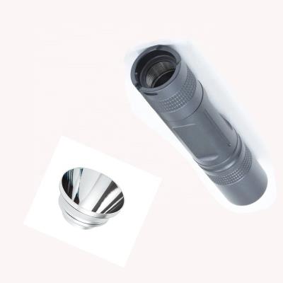 China Precision Aluminum Custom Lathe Machining CNC Turning Led Aluminum Flashlight Housing Accessories for sale