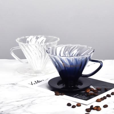 China Sustainable Turandot V Hand Brewed Coffee Filter Cup and 400ml Sharing Glass Coffee Set Various Pot Colors Available for sale