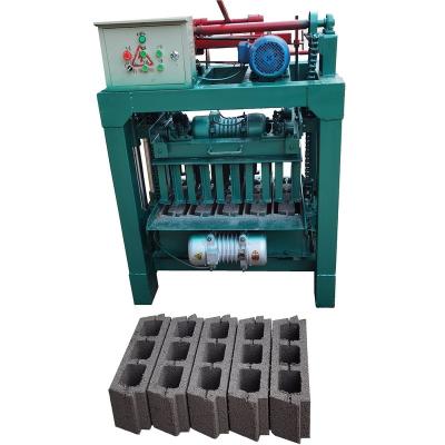 China Building Material Shops Semi Automatic Hydraulic Hollow Cement Brick Making Machine Concrete Block Brick Machine for sale