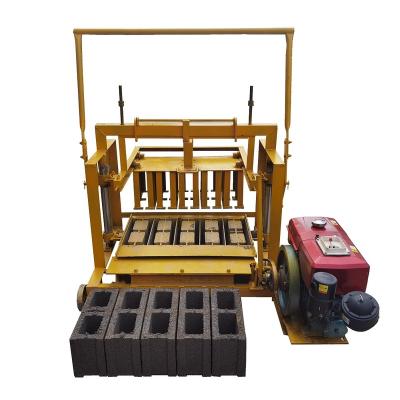 China Hot Sale Hotels Semi Automatic Diesel Oil Cement Brick Cutting Machine Paving Block Making Machine for sale