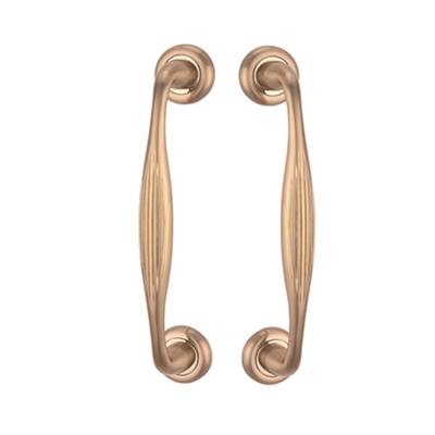 China Long French Decorative Luxury Gold Thickened Modern Zinc Alloy Tube Door Handle 290Mm for sale