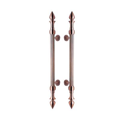 China Diameter 38 51Mm Modern Vintage Antique Exterior Pipe Pull Door Handles, Zinc Alloy Handle for sale