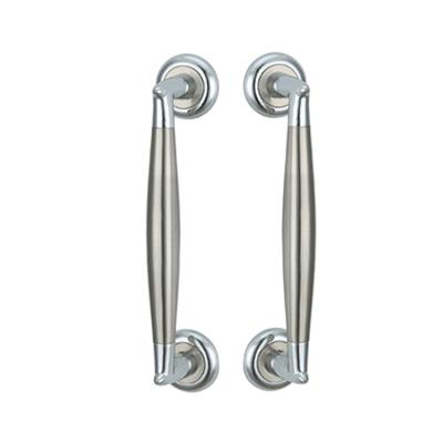 China Modern Disc Base Fixed Length 250Mm Front Entry Door Pull Handles, Zinc Alloy Handle for sale