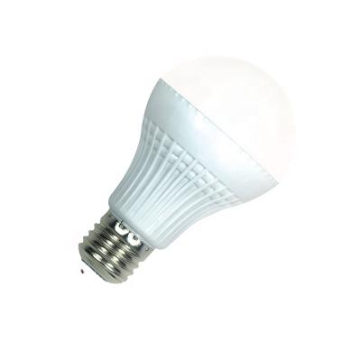 China 5 7 9 12 watt e27 raw material office manufacturer single plastic housing rechargeable emergency lights parts led bulb for sale