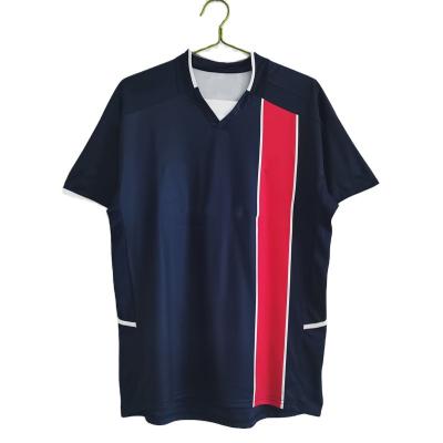 China Comfortable Breathable Quick Dry In Stock All Kinds Club Custom Blank Soccer Jersey Top Nation Design Retro Retro Football Shirt for sale