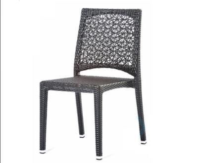 China Flower Mesh Back Outdoor  Rattan Chair Atmosphere Silver Color for sale