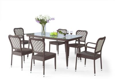 China Classic 6 Seater Outdoor Rattan Furniture, Suitable For Many Place for sale