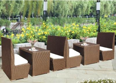 China Club All Weather Outdoor Rattan Bar Sets with High Back Bench for sale