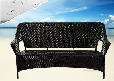 China Garden / Patio PE Rattan Sofa 3 Seater , Rattan Lounge Sofa Custom for sale