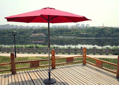 China Roter Sonnenschirm Sun-Regenschirm-/Patio-Möbel-Regenschirm-Gewohnheit im Freien zu verkaufen