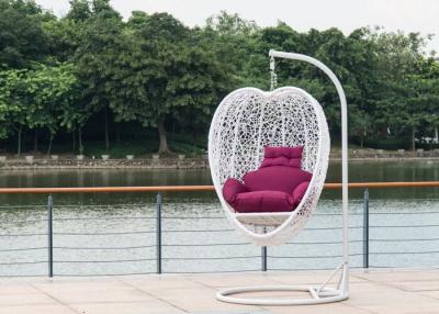 China Fashion Garden Furniture Rattan Hanging Swing Chair , Heart Shape for sale