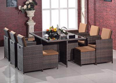 China Multiple Changed Style PE Rattan Dining Sets / Villa Furniture For Leisure for sale