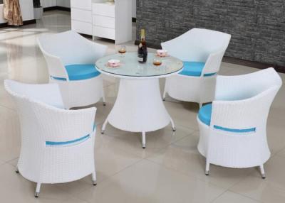 China 4 Seater PE Rattan Table And Chairs Set Outdoor / Indoor BBQ Furniture à venda