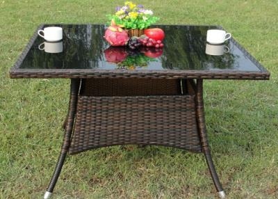 China Modern Plastic Rattan Garden Table Restaurant Furniture , Weatherproof for sale