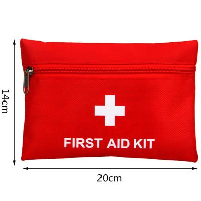 China Customizable Portable Red Mini First Aid Emergency Medicine Outdoor Survival Bags Kit For Out Door Sports Gift Promotion Home Use for sale