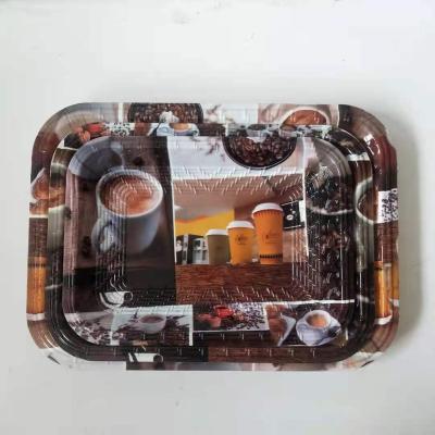 China Modern Style Rectangl High Quality Reusable Hotel Serving PP Plastic Tray For Fruit for sale