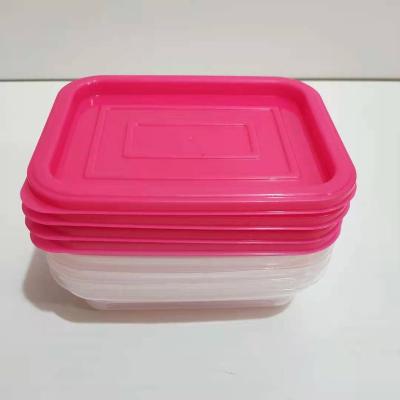 China Classic Storage Containers Colorful Food Plastic Kitchen Box Freshness Storage Crisper for sale