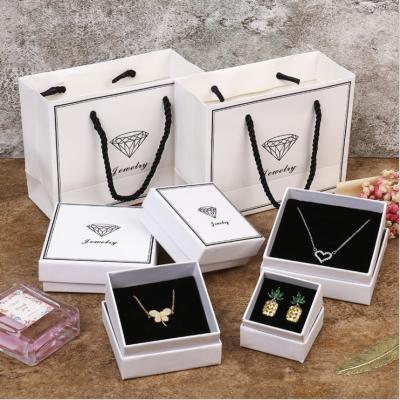 China Fashionable Jewelry Box Black White Multifunctional Paper Valentine's Day Jewelry Box For Woman for sale