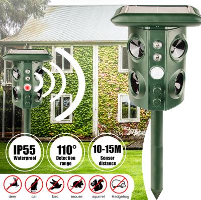 China Viable Solar Ultrasonic Dog Repellent Dog Repeller OEM Eco Pest Dog Dodent Monkey Electronic Wolf Snake Animal Ultrasonic Repellent for sale