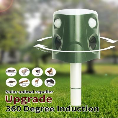 China 2022 Newest 360degree Outdoor Solar Viable Ultrasonic Mosquito Dog Cat Rat Bird Bat Snake Insect Mouse Pest Repeller for sale