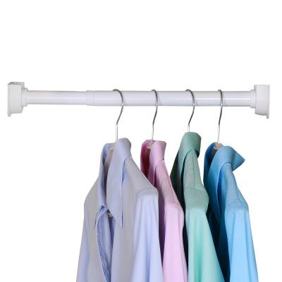 China Hot Selling Bathroom Convenient Installation Immovable Stretch Clothes Hanging Rod Rail Rack Hanger for sale