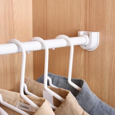 China White Telescopic Bathroom Beigebang Wardrobe Clothes Hanging Rail Rack Support Hanging Rails For Clothes for sale