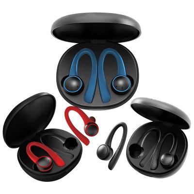 China Factory New OEM Earhook TWS Tooth 5.0 Headphones ture Stereo Sports Blue Comfortable earbuds i12 i7s Wireless Headset with MIC for sale