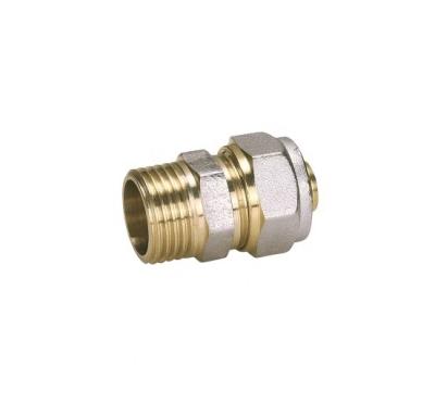 China Pipe Fitting, Brass Fitting, Male Connector Straight Equal for sale