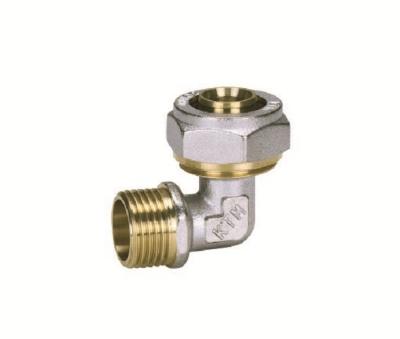 China BRASS FITTING, PIPE FITTING, ELBOW MALE FOR PEX-AL-PEX PIPE EQUAL for sale