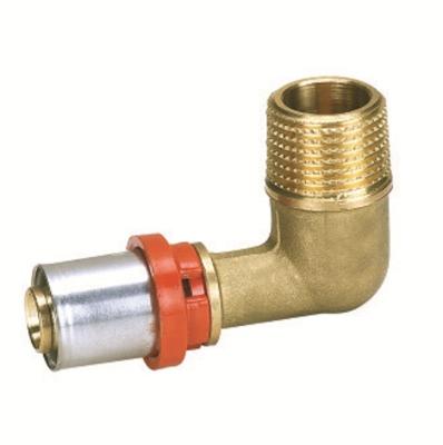 China PRESS FITTING, PIPE FITTING, ELBOW MALE FOR PEX-AL-PEX PIPE HZ8512 for sale