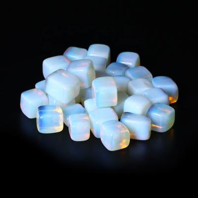 China Wholesale Natural Spiritual Stone Crystal Square Healing Opalite Stone Crystal Cube For Home Decoration from Europe for sale