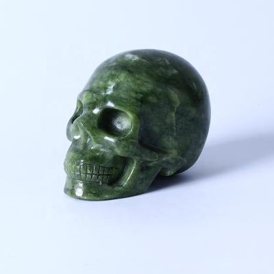 China Wholesale High Quality Natural Gemstone from Europe Healing Crystal Handmade Carvings Jasper Skull Crystal For Collection Home for sale