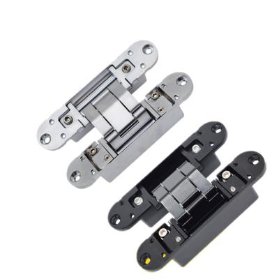 China Modern Stainless Steel 3D Adjustable Concealed Door Hinges Black Adjustable Conceal Hinge for sale