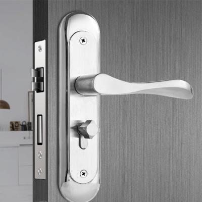 China Interior Door Stainless Steel Bedroom Door Handle Door Lock Cylinder Head for sale