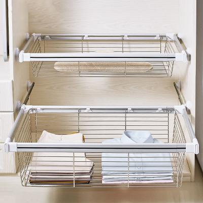 China Sustainable Wardrobe Storage Drawer Storage Basket Household Layered Dividers Ending Shelf Dorm Shelving Storage Basket for sale