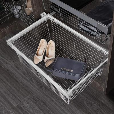 China Sustainable Multifunctional Pull Out Baskets Wire Storage Drawers Kitchen Basket for sale