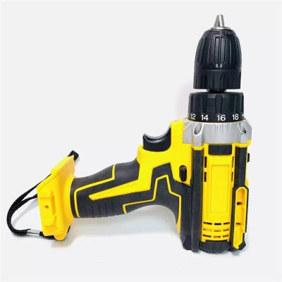 China Powerful Multi Function Lithium Battery Rechargeable Cordless Handheld Power Drilling Impact Electric Drill for sale