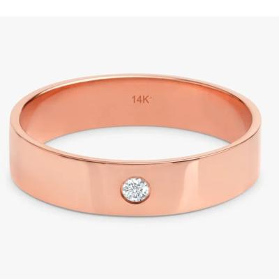 China Vinci's Romantic Love 14K Rose Gold Jewelry New Product Rings 6Mm Diamond Rings for sale