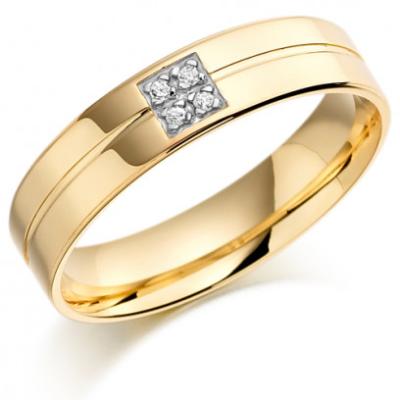 China Round Cut Moissanite Ring High Quality 18k Yellow Gold Romantic Hot Sale Boutique Wedding Ring for sale