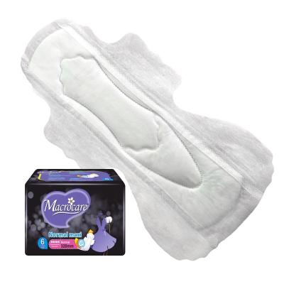 China Macrocare Night Use Anion Sanitary Pads Super Absorbent High Quality Female Sanitary Napkins With Excellent Absorbency for sale