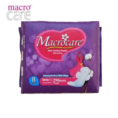 China Macrocare Private Label Cotton Eco Super Absorbent Organic Bamboo Disposable Sanitary Napkins Elderly Menstrual Pads for sale