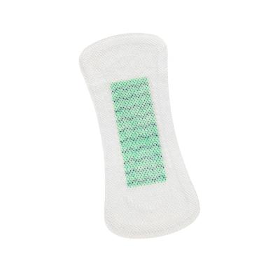 China OEM breathable sheer panty liner with green wave anion chip for sale