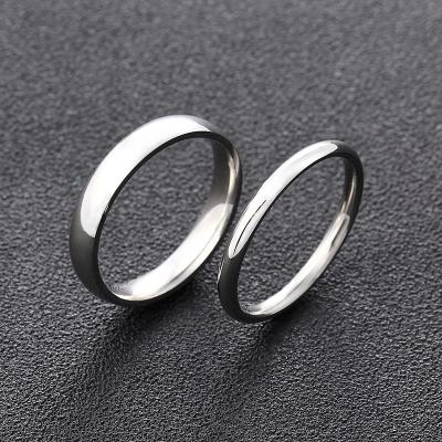 China 2022 CLASSIC Design Comfort Fit Size 5-13 Titanium Ring Plain Dome High Polished Fashionable Classic Wedding Band Rings for sale