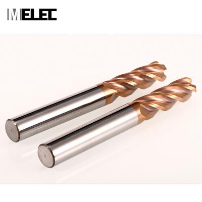 China CNC Process MELEC CNC Tools 6R0.5*15*D6*50mm AlTiN/TiAIN/TiCN/Tin coated hrc58 4 flutes Combo alloy corner radius milling solid cutter carbide for sale