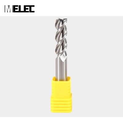 China CNC Process MELEC Solid Carbide D3*9*D4*50mm 3 Flute Blades Trim Combo Milling Flat Aluminum / Aluminum Cutters For Metal Wood Plastic for sale