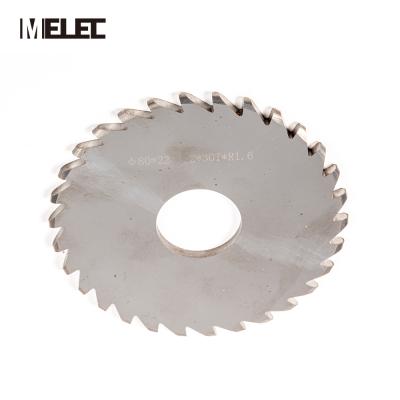 China High Precision CNC Process MELEC Tungsten Steel D80*22*3.2*30T*R1.6mm 30 Teeth Solid Carbide Saw Blade Cutters For Metal for sale